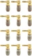 Nakamichi FanLock Excel Series 24k Gold Plated Right-Angle 12 Pcs (6-Pairs) 