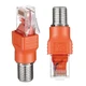 Alrhso Coax to Ethernet Adapter 2PCS F-Type Female RJ45 Male Coaxial Black 