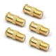 VCE RG6 Coaxial Cable Connector, Quick Push Gold Plated 5-Pack, Gold-Plated
