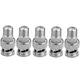 Eightnoo BNC Male Plug to F 2.7 x 1.5cm / 1.1" x 0.6" (L*Max*D), Pack of 5
