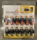 Speaker Snap Keystone Binding Posts 6 Pairs / 12 Pieces -Black