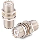 XRDS-RF 2pcs PL-259 Bulkhead Connector 50&Omega; Impendence UHF Female to UHF Femal...