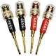 CNCESS CESS-220 Pin Banana Plug to 4mm Female Banana Jack/Speaker Wire, 4 Pack (