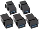 Aaotokk Usb 3.0 A Keystone Adapter Female To Female Usb 3.0 A Keystone