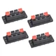 uxcell 4 Way Spring Speaker Terminal Clip Push Release Connector WP4-10(4Pcs)