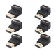VCE 3 Combos HDMI 90 Degree and 270 Degree Male to Female Adapter 3D&4K