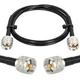 MOOKEERF PL259 3ft UHF Male to Male Coax Cable for CB Radio, Ham Radio, Anten...