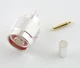 N Male Coax Connector Crimp Silver RG-58/U LMR-195 Series Coax - USA Ham Radio
