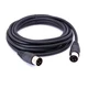 GLHONG 4 Pin DIN Male Plug Connector Cable, 4 to 9.8 FT, black 