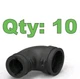 New Deutsch 2428-011-2405 HDP20, SZ24, Connector Backshell, 90 Degree 10qty 
