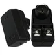 CESS F-Type Balun 300-75 ohm TV #10: F Plug,2-Pack, Black & Red