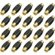 Warmstor 20 Pack RCA Female to Coupler Audio Small, F-F 20PCS 