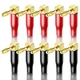 KUYIOHIFI 24K Gold Plated 90 Degree Banana Small, Right Angle Plugs 
