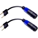 CNCESS Dual Banana Plug to Female Speakon Connector Adapter, Black & Blue