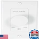 Rockville Vol850 50W X2 Wall Stereo Volume Controller 8 Ohm 11-Step Rotary Knob