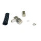 Silver SMA Male Angle plug crimp Connector for LMR200 RG58 RG142 RG400 LMR195 US