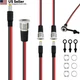 SDTC Tech 3 Sets 5.5 x 2.1 MM 10A DC Power Jack Socket Threaded &times; 2.1mm 