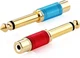 Tisino RCA to 1/4 Adapter, Gold Plated Pure Copper RCA Female to Quarter Inch...