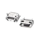 uxcell 10PCS Micro USB Female Socket Connector 5-Pin Silver, Black