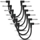 Guitar Patch Cables 3/6-Pack, 6-Inch Right Angle 1/4" TS Flat Cables