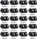 20 Pack 6.35mm Mono Jack Panel Mount Connector Metal Audio Video Equipment