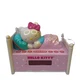 Hello Kitty Sleeping In Bed Digital Radio Alarm Clock Light KT2052 Sanrio Tested