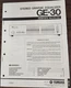 Yamaha GE-30 Graphic Equalizer Service Manual - Original