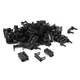 uxcell 25 Pcs IDC Cable Connector FC-10P 2x10 Pin 2.54mm Pitch 25Pcs, black