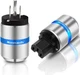 Monosaudio Audiophile Power Plug Pure Copper 15A/125V 10A/250V Rhodium Plated 