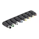 uxcell DC Power Adapter Kit 8pcs 5.5 x 2.1mm Jack Converter Barrel Black 