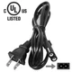 UL 5ft POWER CORD CABLE FOR POLK AUDIO POWERED SUBWOOFER PSW110 PSW111 PSW125