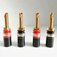 4PCS Viborg BP614G Pure Copper Rhodium Plated Binding Post Carbon Fiber Terminal