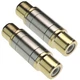 CESS Gold RCA Female to Female,2-Pack,#59, Silver