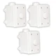 Theater Solutions OVCDW Outdoor Volume Controls White Weatherproof 3 Piece Set