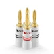 Nakamichi Excel Series 24k Gold Plated Banana Plugs 12 AWG - 18 AWG Gauge Siz...