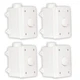 Theater Solutions OVCDW Outdoor Volume Controls White Weatherproof 4 Piece Set