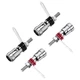 Uxcell 4Pcs Amplifier Terminal Connector Binding Post Push Quick Type 