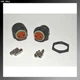 Deutsch HDP20 2-pin Genuine Bulkhead Connector Kit, 4AWG Contacts with RING, USA