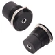 PENGLIN 2PCS 3.5mm TRS Stereo Jack Adapter Female to Round-type, black 