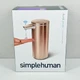 Simplehuman Rechargeable Sensor Pump Rose Gold Hand Soap Sanitizer ST1046