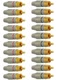 EEEKit 20Pack RCA Male Plug Solder, Gold Audio Video Adapter Connector Black 
