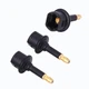 rgzhihuifz Digital Fiber Optic Toslink to 3.5mm Jack,Female 28*10*1MM, Black