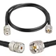 MOOKEERF PL-259 UHF CB Coax Cable 6FT, RG58 PL-259 UHF Male to Female Low Los...