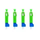 TXWTXPJ-4pcs SC/APC Male to LC/UPC Female Adapter Connector,Single Mode Blue 