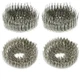 Cermant 200 Pairs 2.54mm 18-24awg Male 200pcs male and female, Silver 
