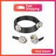 MOOKEERF CB Coax Cable - 10FT RG58 UHF PL-259 Male to Male Right Angle Coaxial C
