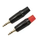 Voluty Tek 3.5MM Male Solder Audio Connector DIY Repair Jack for Red 