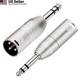 Tisino 1/4" TRS to XLR Adapter, Balanced Quarter Inch 6.35mm XLRM 