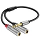 Togconn 1/4 inch TRS Stereo 1 Pack, 6.35mm Male to Dual Female
