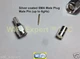 1 x Silver SMA Male plug crimp Connector for LMR200 RG58 RG142 RG400 LMR195 Cbl